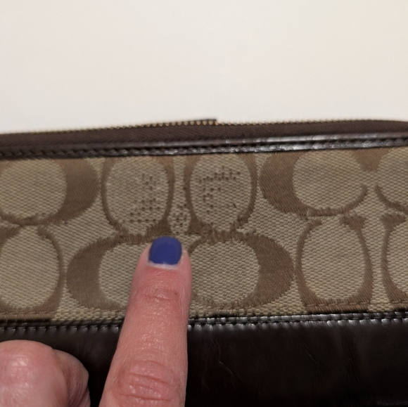 Coach Legacy Signature Wallet Brown Preloved - Picture 6 of 7